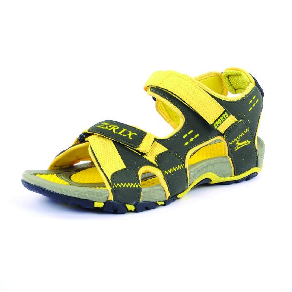 SDZ 115 Mens Mehndi & Yellow Sandals 05