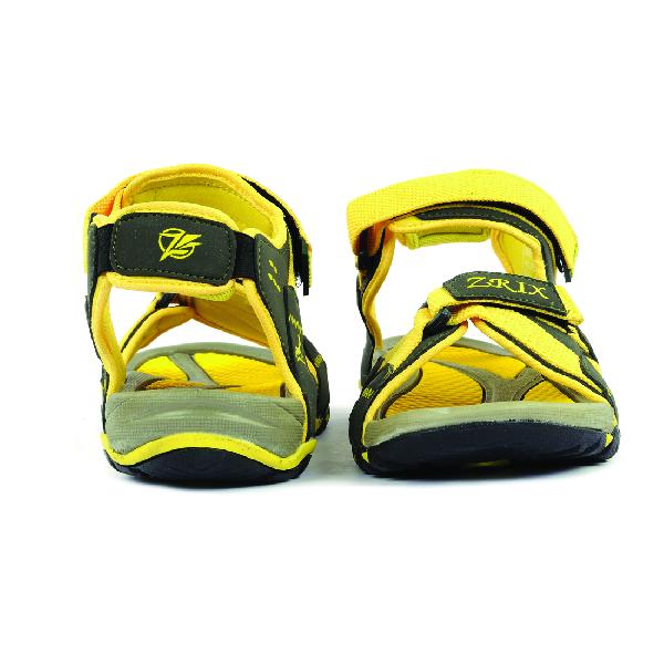 SDZ 115 Mens Mehndi & Yellow Sandals 06