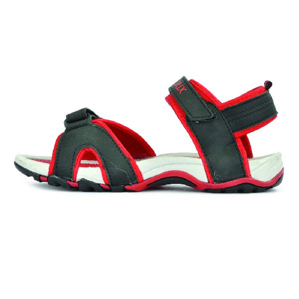 SDZ 116 Mens Black & Red Sandals 01