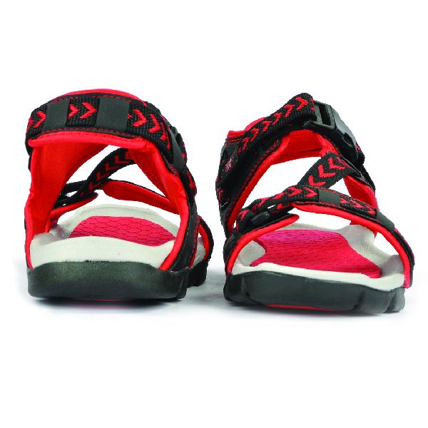 SDZ 117 Mens Black & Red Sandals 02