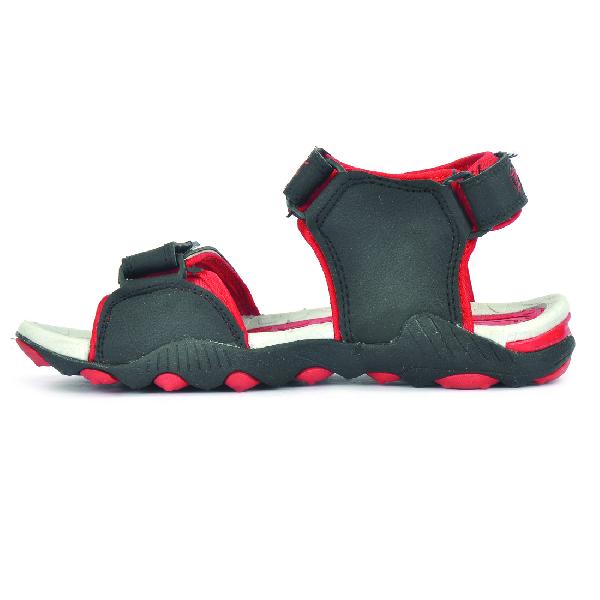 SDZ 119 Mens Black & Red Sandals 01