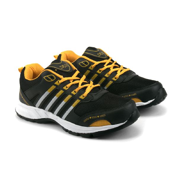 ZX 8 Mens Black & Yellow Shoes 01