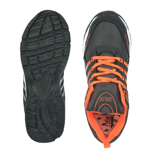 ZX 8 Mens Grey & Orange Shoes 05