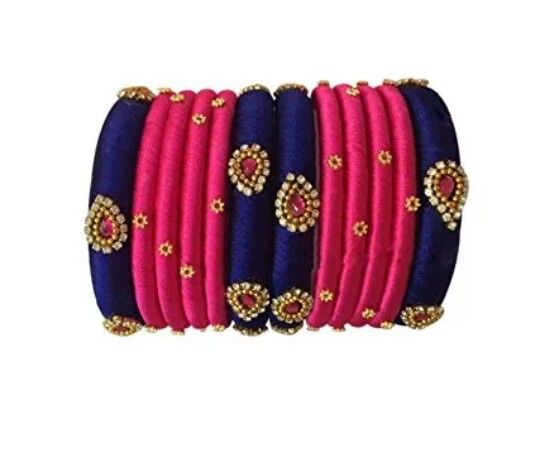 Handmade Silk Thread Bangles 05