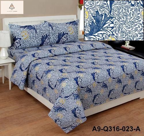 Cotton Printed Double Bed Sheet Set 03