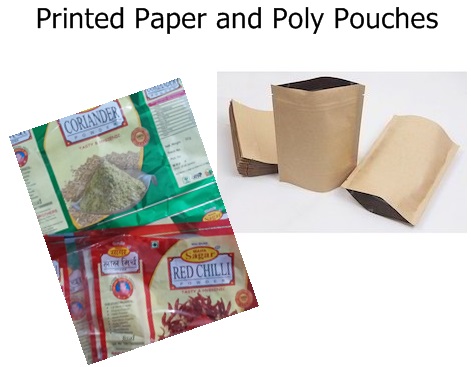 Printed Paper and Poly Pouches