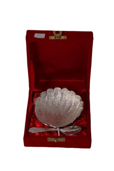 3407 Silver Plated Bowl With Spoon