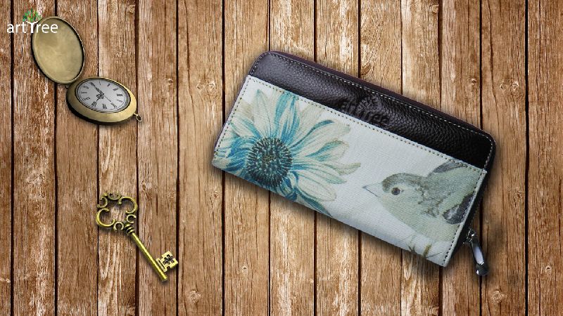 Khadi Jute & Pure Leather Wallet 02