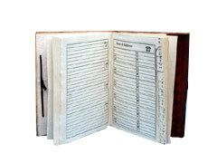 MA-2 Leather Covered Telephone Diary