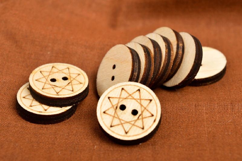 Wood Blank Buttons