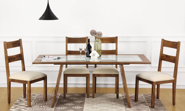 Wooden Dining Table Set 04