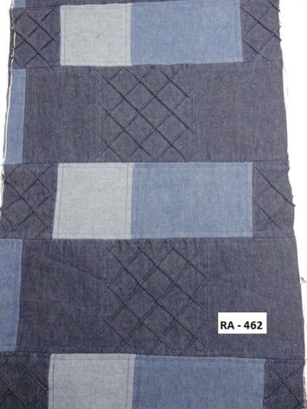 RA-462 Denim Patchwork Fabric