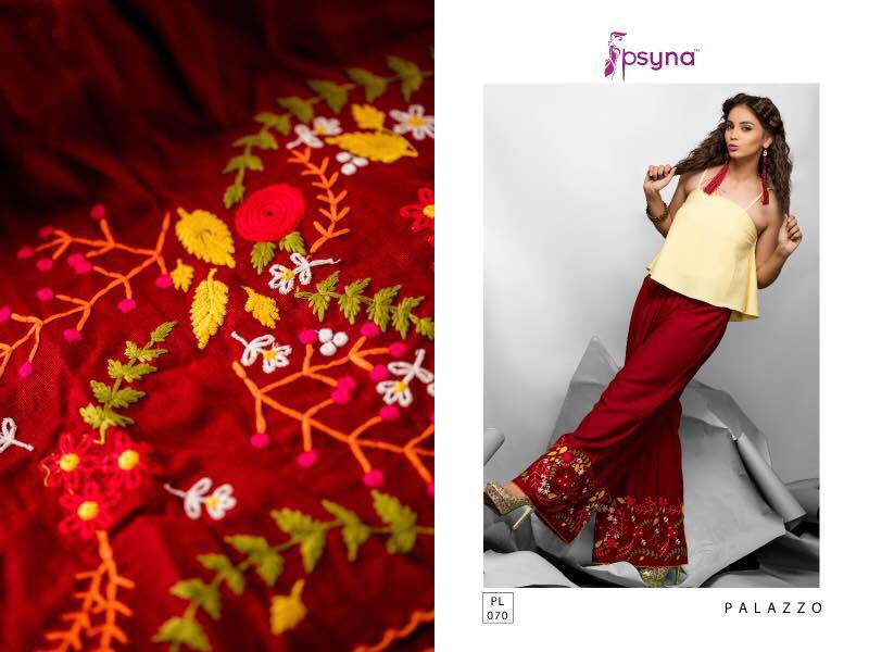 Embroidered Palazzo Pant 03