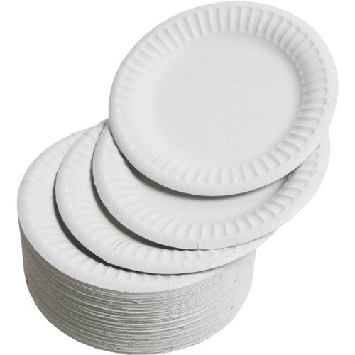 White Paper Plate 01