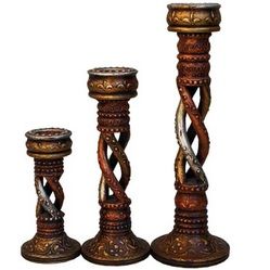 Wooden Candle Stands 02