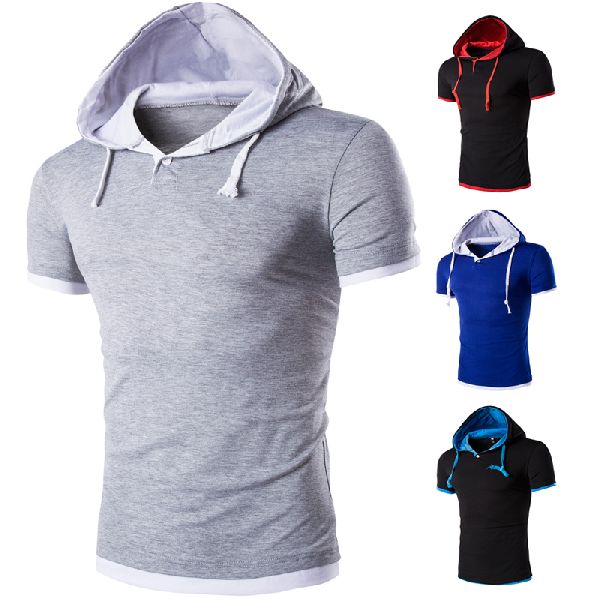 half sleeve hoodie mens india