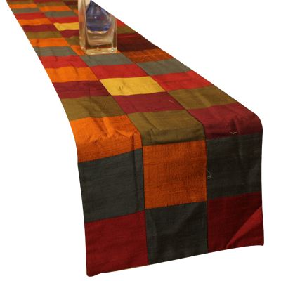 Multi Color Silk Table Runner 01