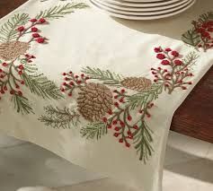 Embroidered Table Runner 02