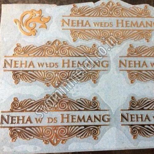 Wedding Card Name Sticker Manufacturer Supplier In Surat India Wedding Card Name Sticker