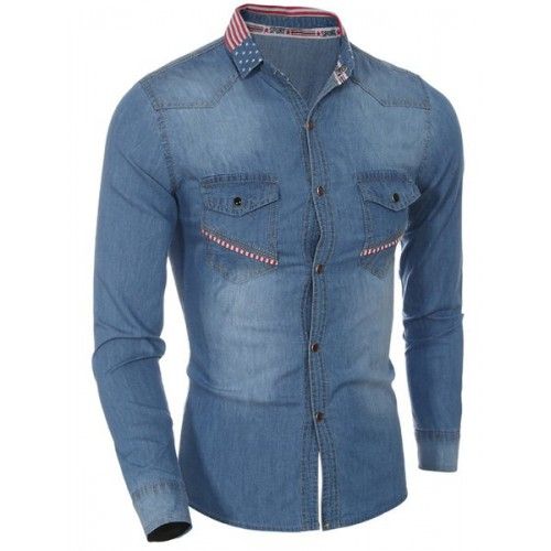 Mens Denim Full Sleeves Shirt 03