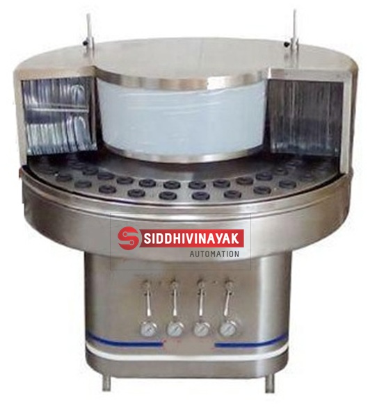 Semi Automatic Rotary Bottle Cleaning Machine
