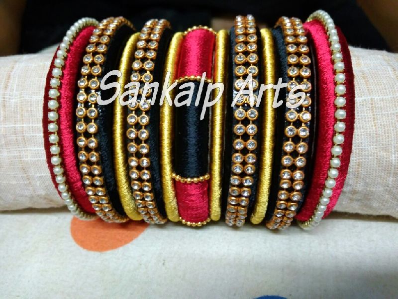 Casual Silk Thread Bangle 02