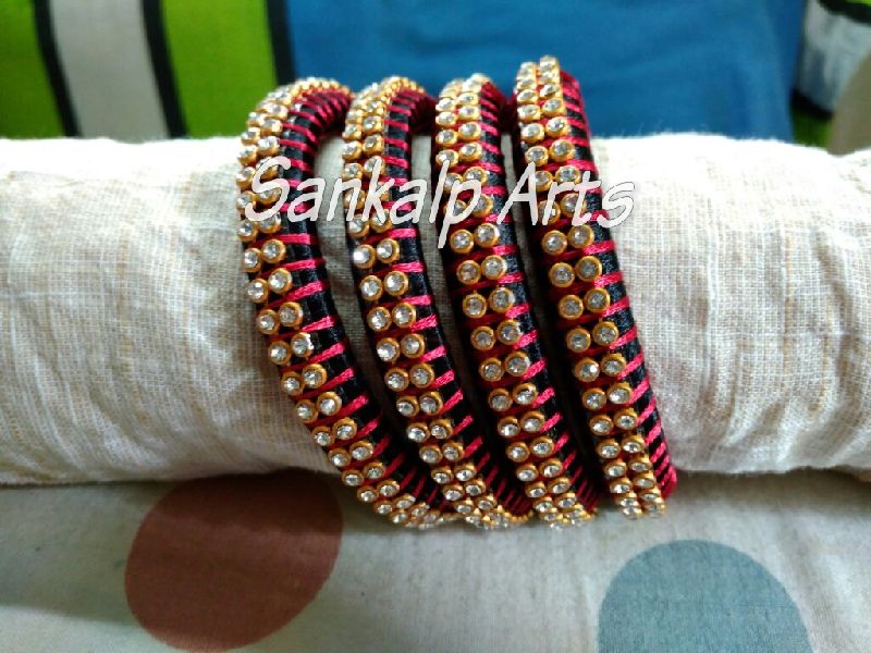 Casual Silk Thread Bangle 03