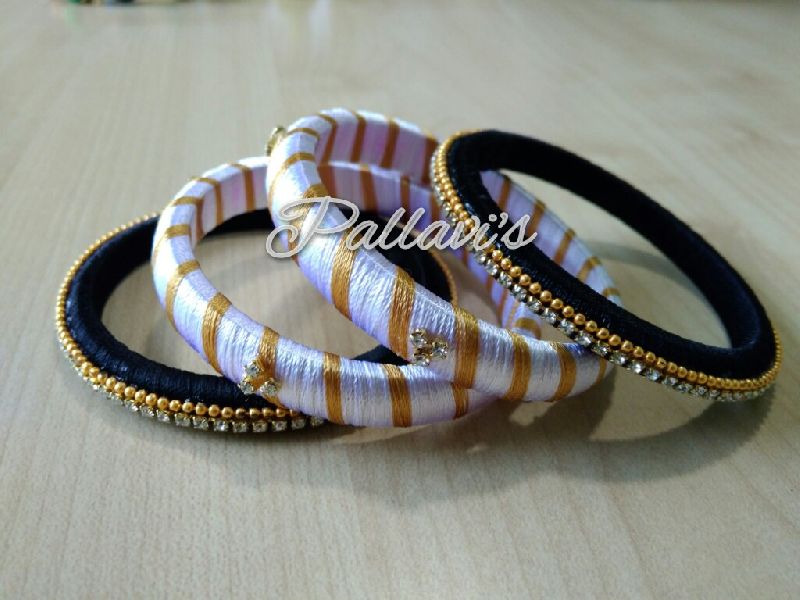 Casual Silk Thread Bangle 04