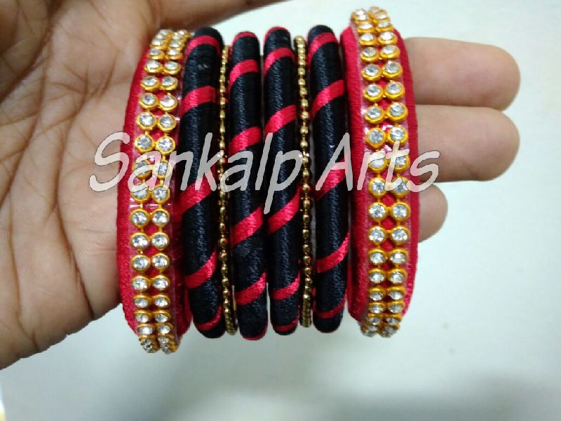 Casual Silk Thread Bangle 06