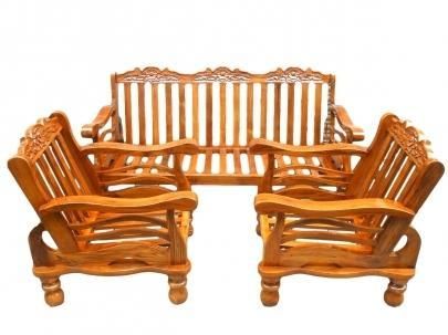 Wooden Sofa Set 01