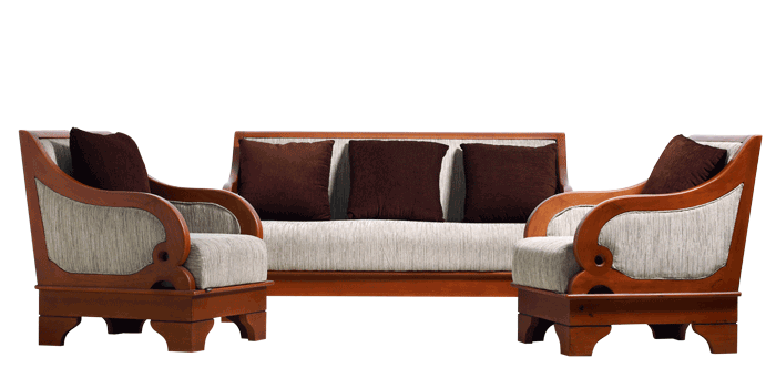 Wooden Sofa Set 02