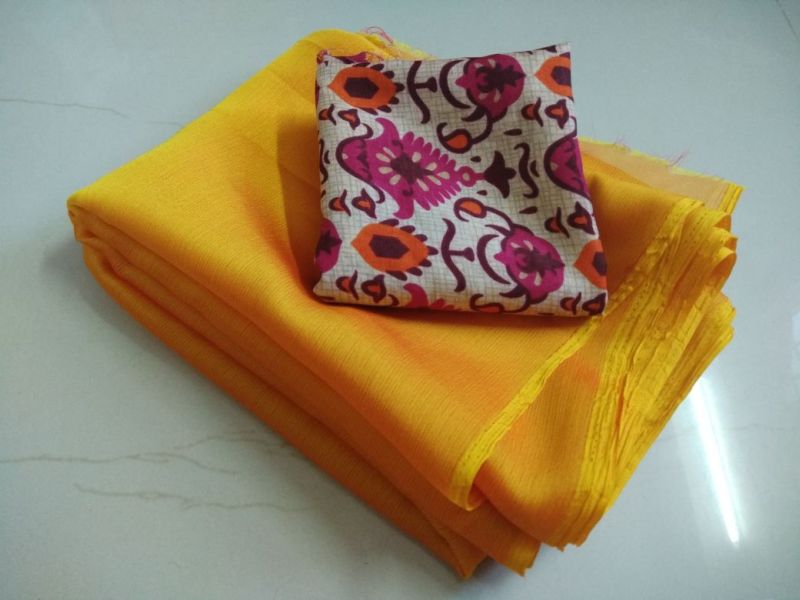 Plain Jaljet Saree 03
