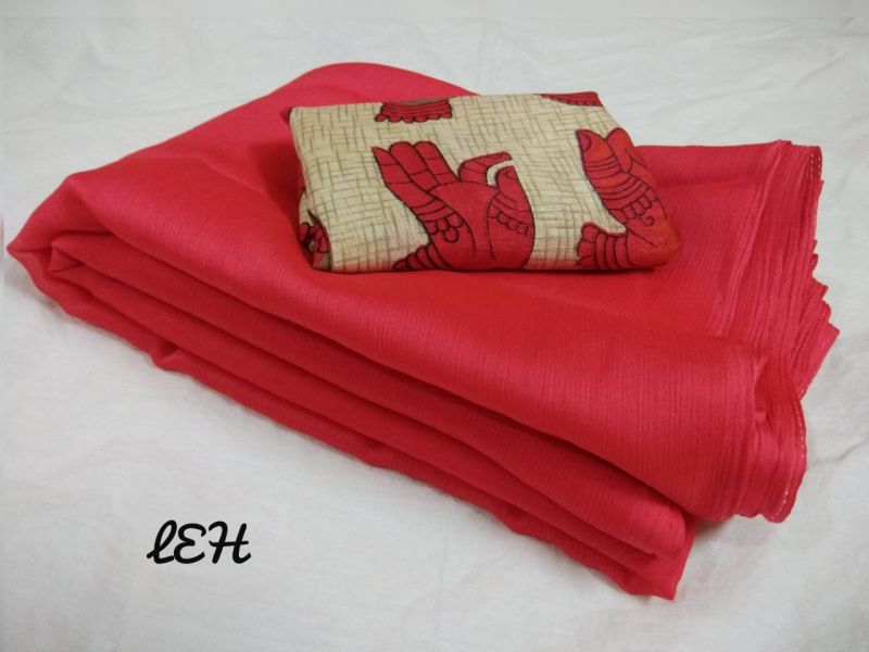 Plain Jaljet Saree 10