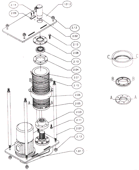 Electric Wire Rope Hoist Guide >> Details of Wire Rope Drum Assembly