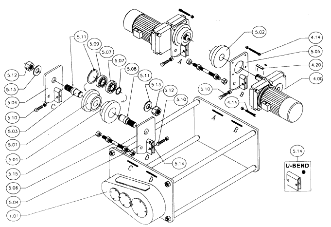 Electric Wire Rope Hoist Guide >> Details of C.T. Wheel Assembly