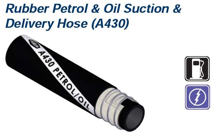 Dixon Petrol & Oil Suction Rubber Delivery Hose