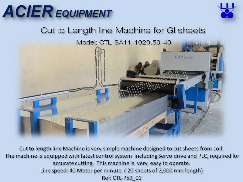 Cut to Length Line Machine