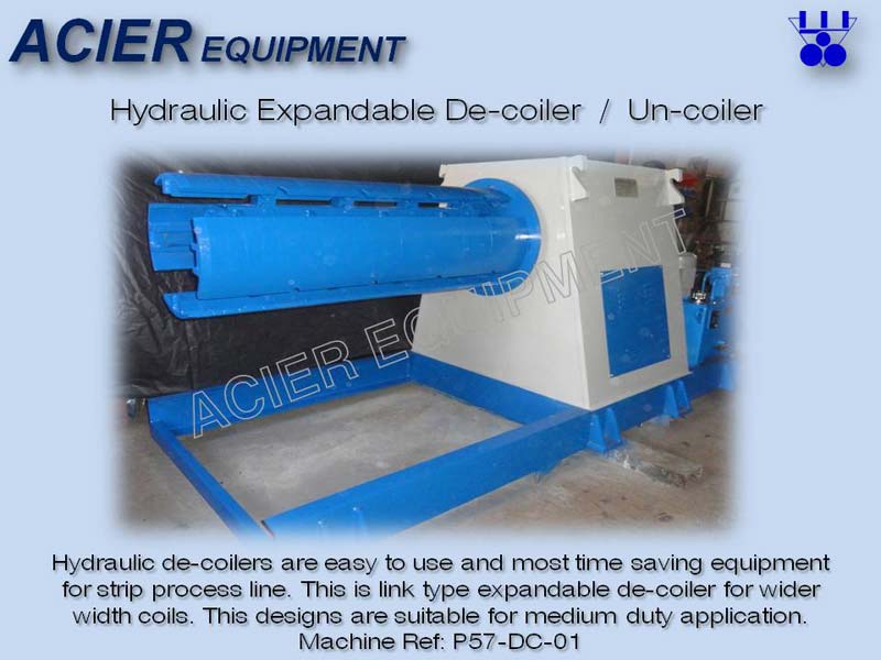 Hydraulic Expandable Link Type Decoiler