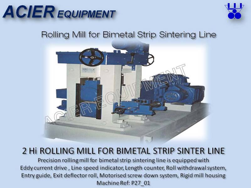 Precision Rolling Mill For Bimetal Strip Sinter Line