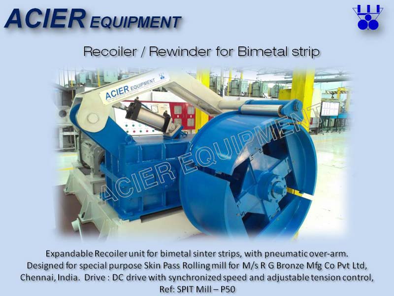 Recoiler For Bimetal Strips