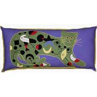 Cat Design Chain Stitched Rug 04