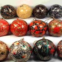 Paper Mache Hanging Balls