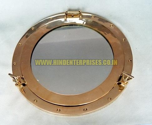 Brass Porthole Mirror HE 18001
