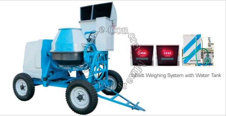 10/7 CFT Concrete Mixer with Electronic Weighing System
