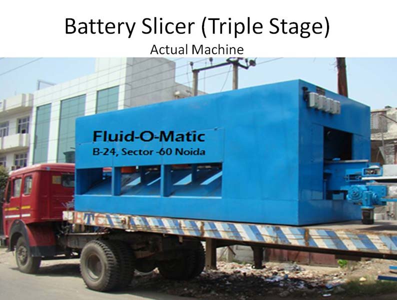 Battery Cutting Machine Triple Stage