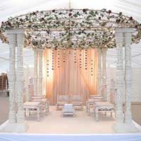 Round Wrough Iron Top Mandap