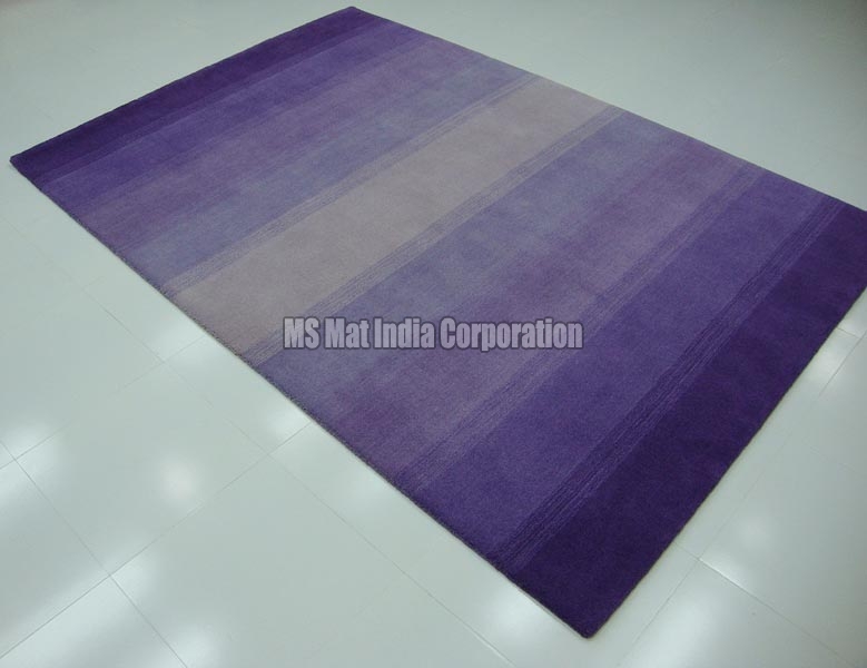 Lavender Handloom Woolen Carpet