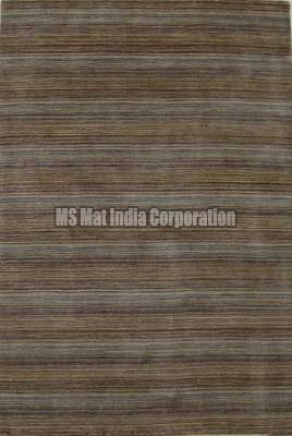 Multi Brown Handloom Woolen Carpet