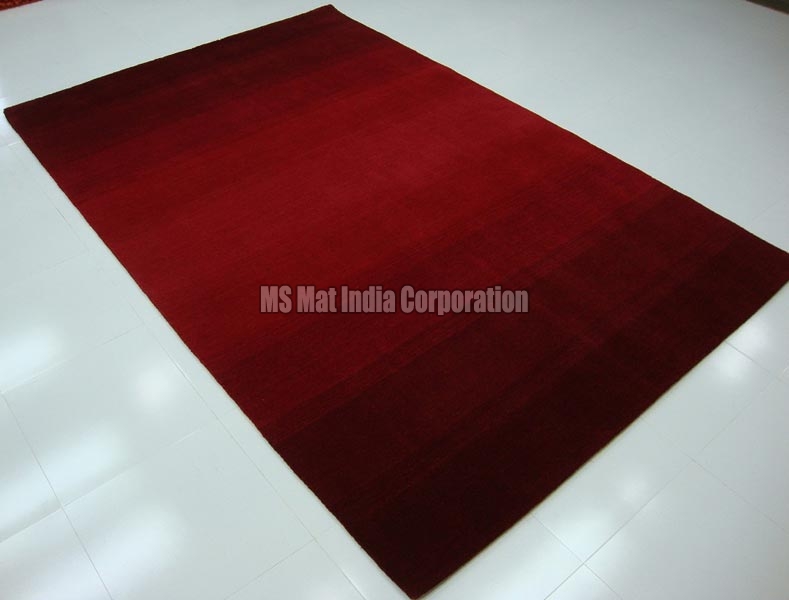 Red Handloom Woolen Carpet