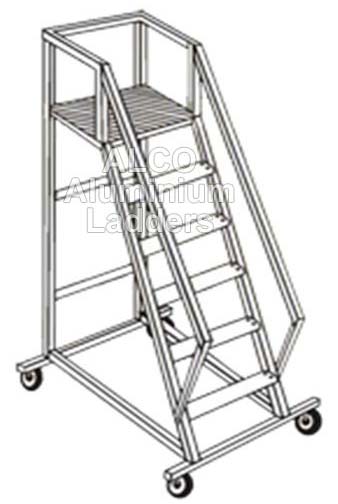 Aluminium Trolley Step Ladder 01